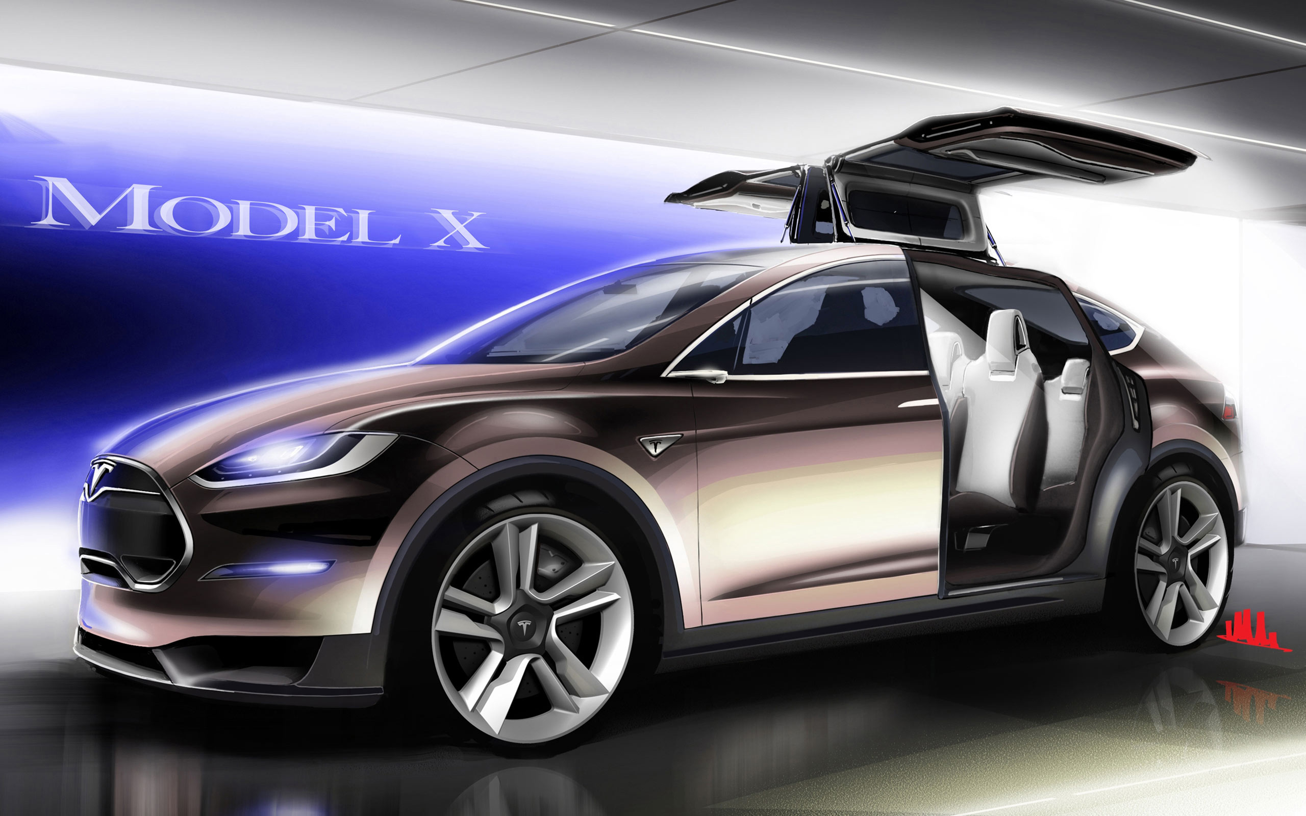 Tesla Model X Wallpaper | HD Car Wallpapers | ID #3202