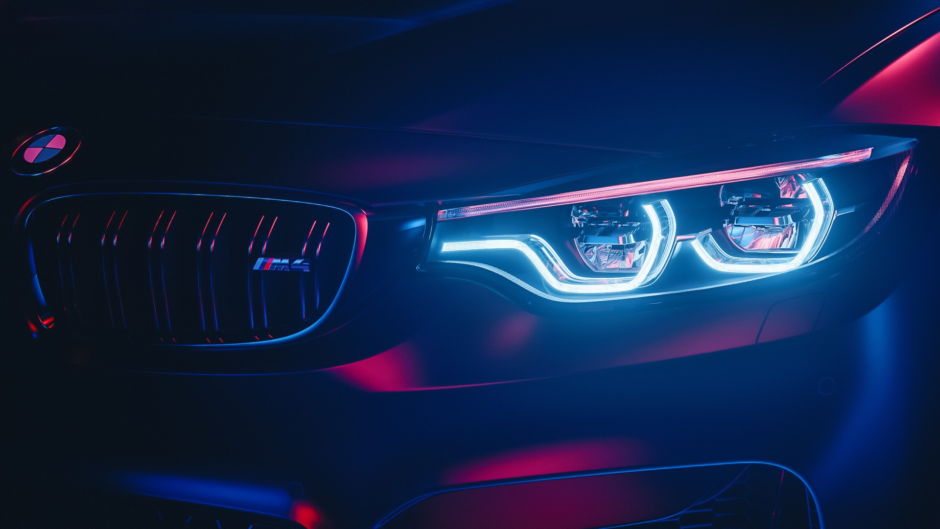 BMW M4 M Performance LED Headlights Wallpaper | HD Car Wallpapers | ID